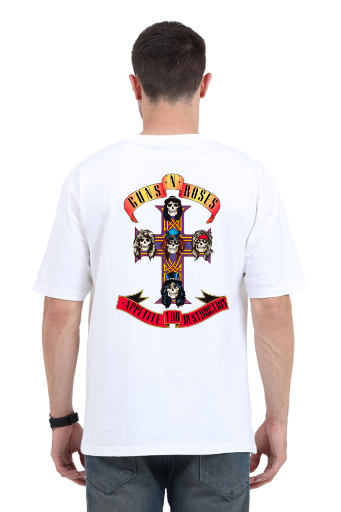 Guns N Roses Appetite for Destruction Oversized tshirt white