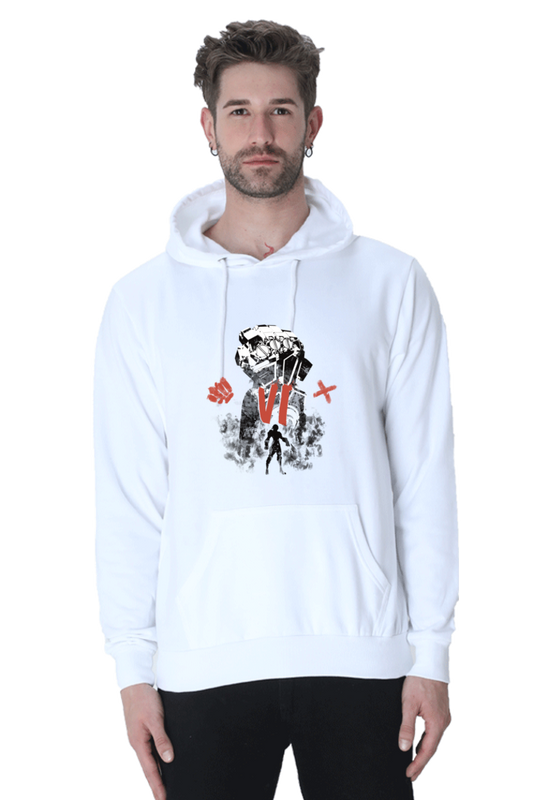 vi arcane hoodie white