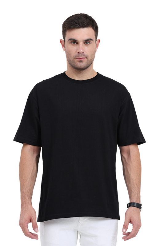 solid oversized tshirt black